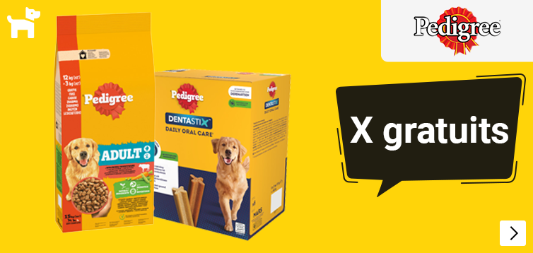 Pedigree afwijkende formaten met gratis stuks of kg op=op DOG